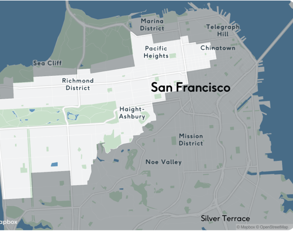 Cruise Service Area in San Francisco