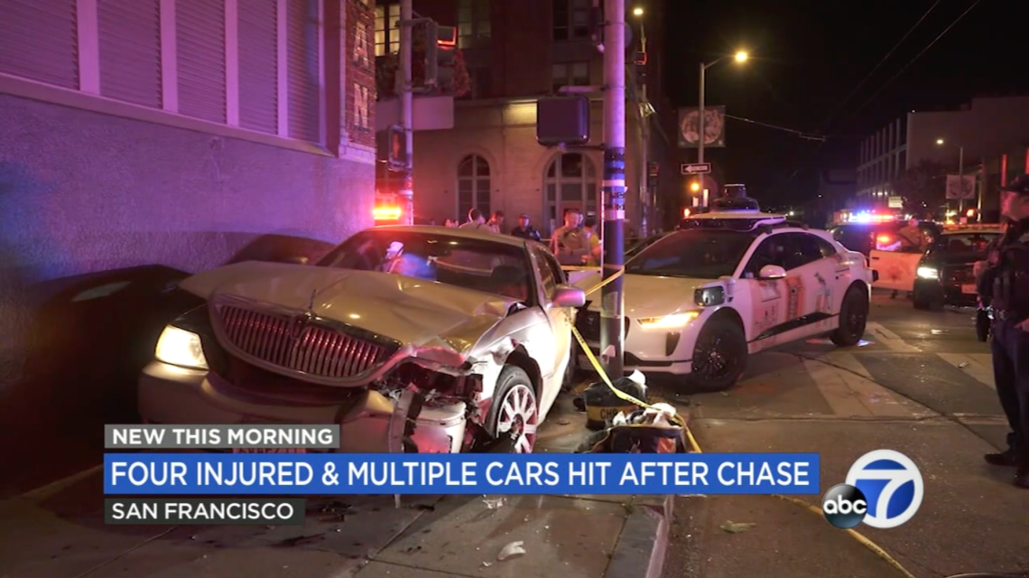 Car Chase Ends With Speeder Crashing Into Waymo – The Last Driver ...